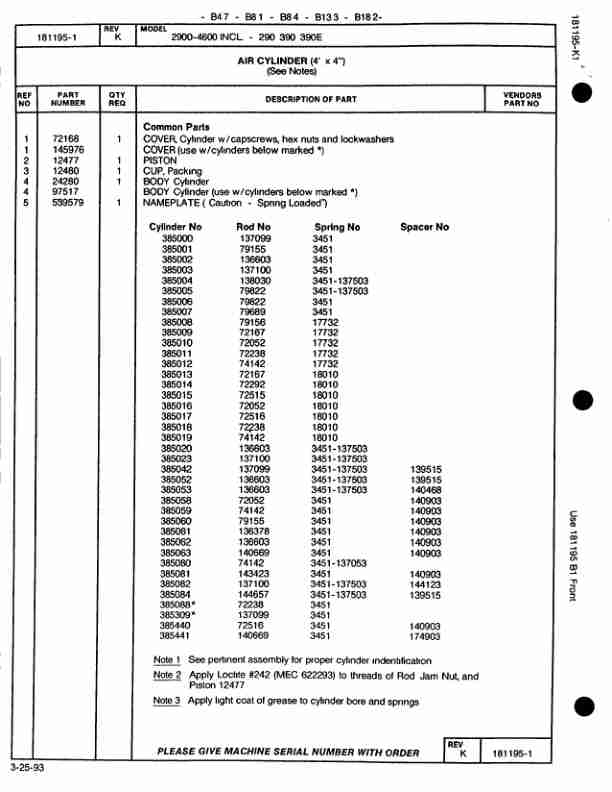 Alternative view of Manitowoc 4000W Crane Parts Manual 40624 2008