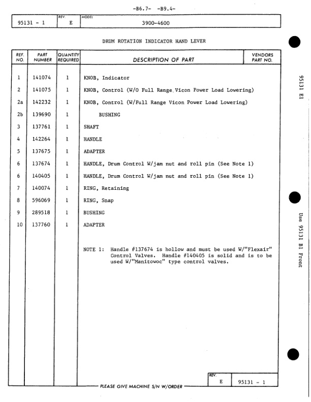 Alternative view of Manitowoc 4000W Crane Parts Manual 40627 2007