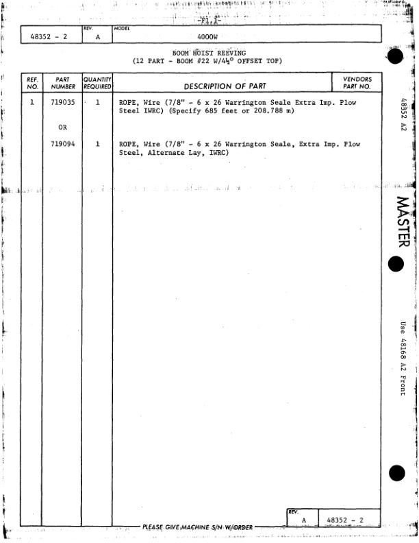 Manitowoc 4000W Crane Parts Manual 40665 2008 3 Manitowoc 4000W Crane Parts Manual 40665 2008 - Image 3