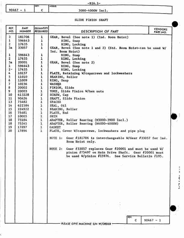 Alternative view of Manitowoc 4000W Crane Parts Manual 40674 2014