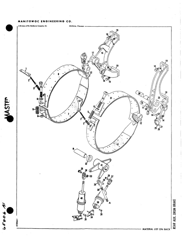 Alternative view of Manitowoc 4000W Crane Parts Manual 40701 2014
