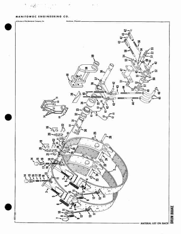 Alternative view of Manitowoc 4100W Crane Parts Manual 41341 2015