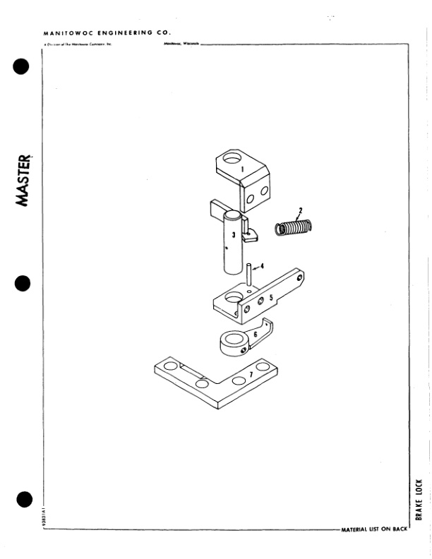 Alternative view of Manitowoc 4100W Crane Parts Manual 41535 2008