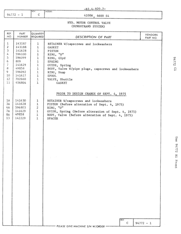 Alternative view of Manitowoc 4100W Crane Parts Manual 41574 2008