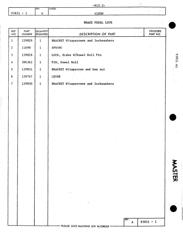 Alternative view of Manitowoc 4100W Crane Parts Manual 41636 2015