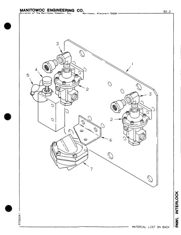 Alternative view of Manitowoc 4100W Crane Parts Manual 41646 2007
