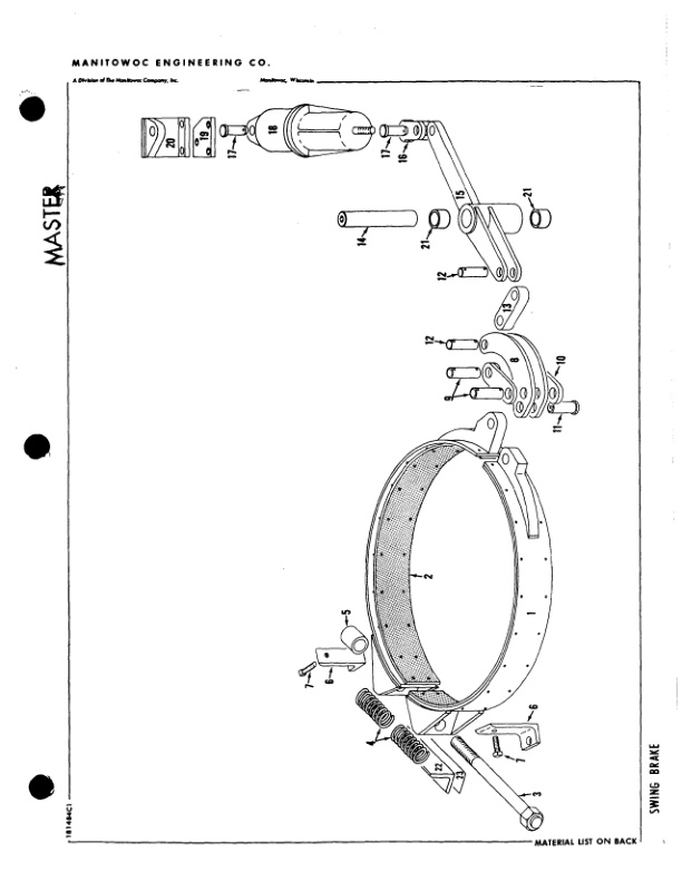 Alternative view of Manitowoc 4100W Crane Parts Manual 41668 2023