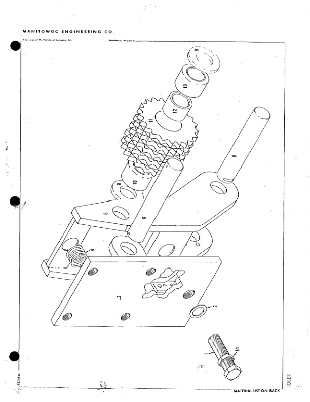 Alternative view of Manitowoc 4100W Crane Parts Manual 41704 2006