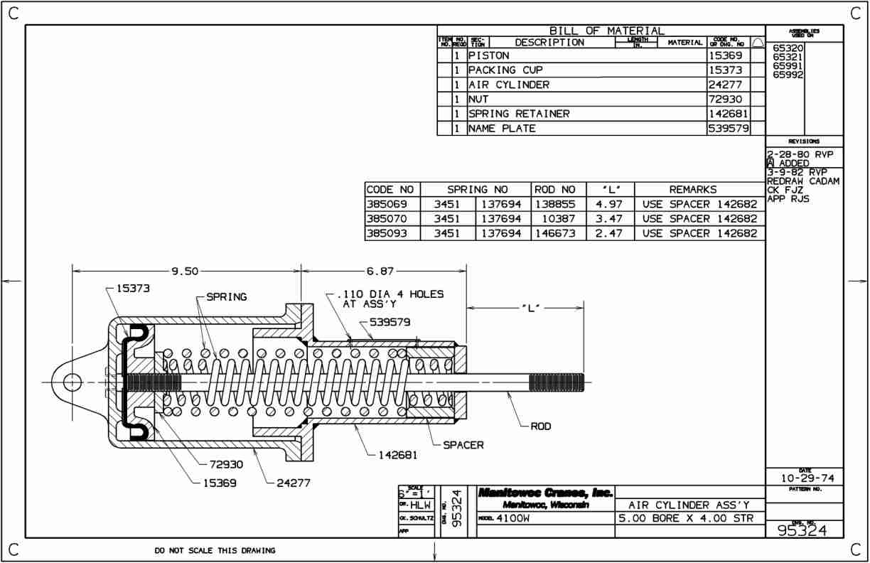 Alternative view of Manitowoc 4100W Crane Parts Manual 41722 2005