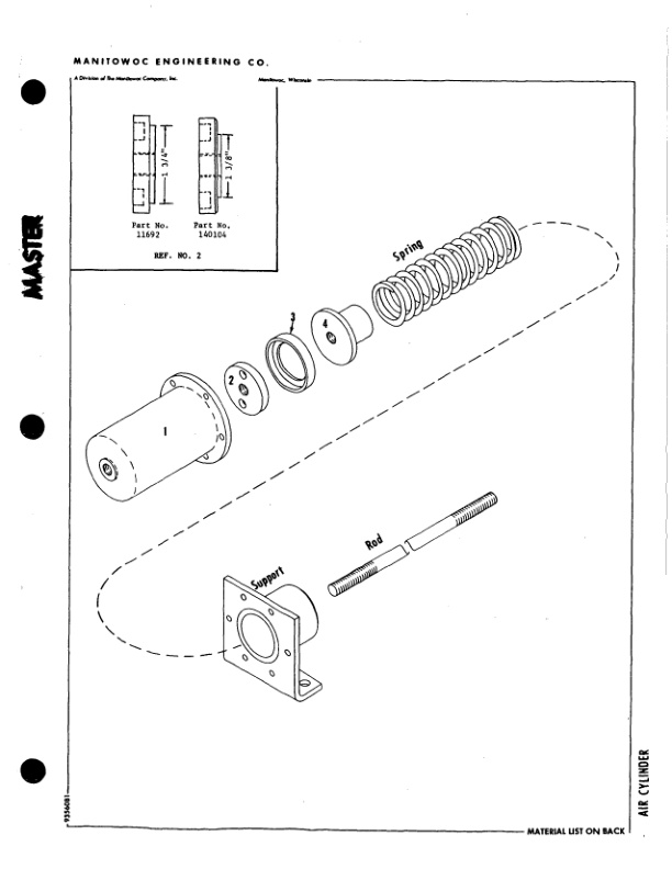 Alternative view of Manitowoc 4100W Crane Parts Manual 41734 2014