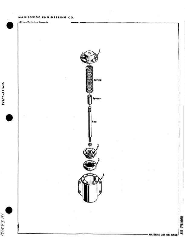 Alternative view of Manitowoc 4100W Crane Parts Manual 41775 2016