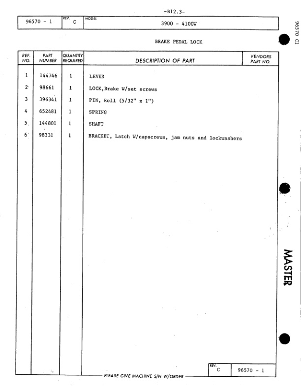 Alternative view of Manitowoc 4100W Crane Parts Manual 41876 2012
