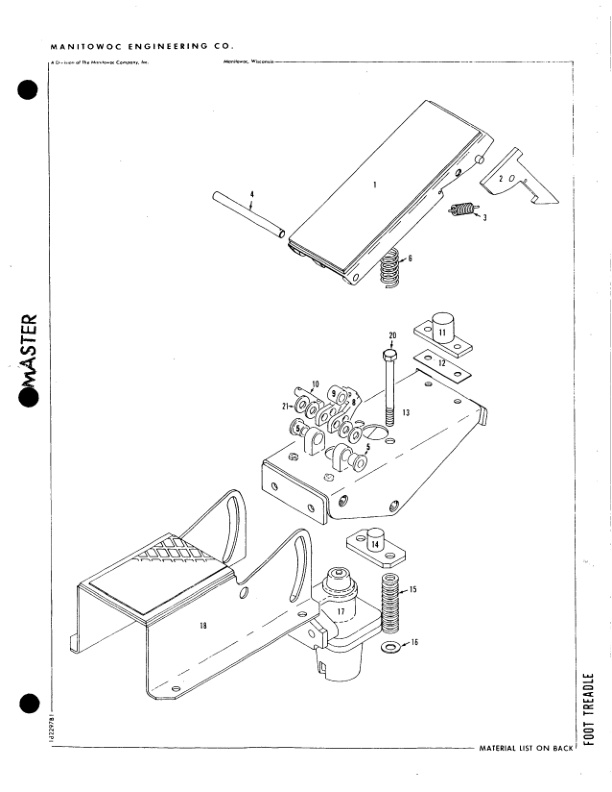 Alternative view of Manitowoc 4100W Crane Parts Manual 41884 2010