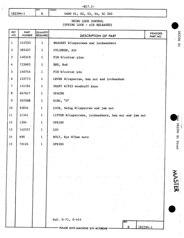 Alternative view of Manitowoc 4600 Crane Parts Manual 460060 2007