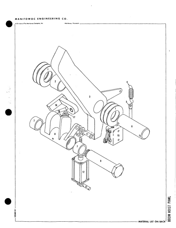 Alternative view of Manitowoc 4600 Crane Parts Manual 460081 2006