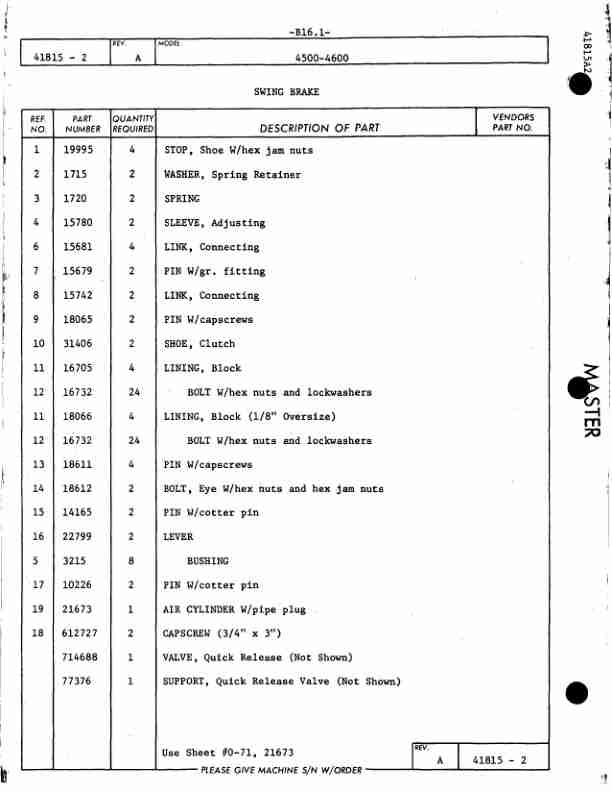 Manitowoc 4600 Crane Parts Manual 46028 2004 2 Manitowoc 4600 Crane Parts Manual 46028 2004-2