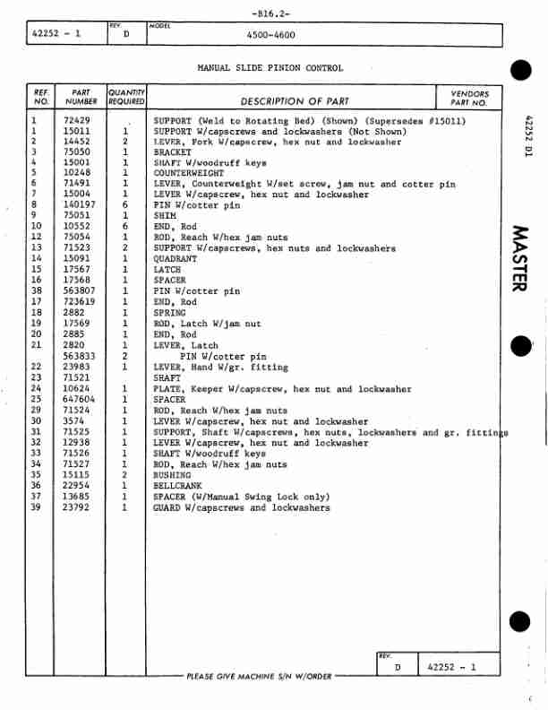 Manitowoc 4600 Crane Parts Manual 46056 2005 2 Manitowoc 4600 Crane Parts Manual 46056 2005-2