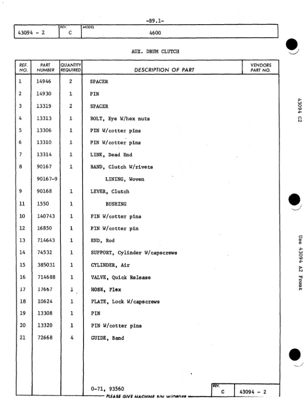 Alternative view of Manitowoc 4600 Crane Parts Manual 46063 2011