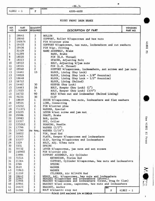 Alternative view of Manitowoc 4600 Crane Parts Manual 46065 2014