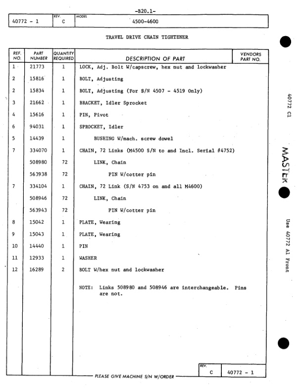Alternative view of Manitowoc 4600 Crane Parts Manual 46100 2014