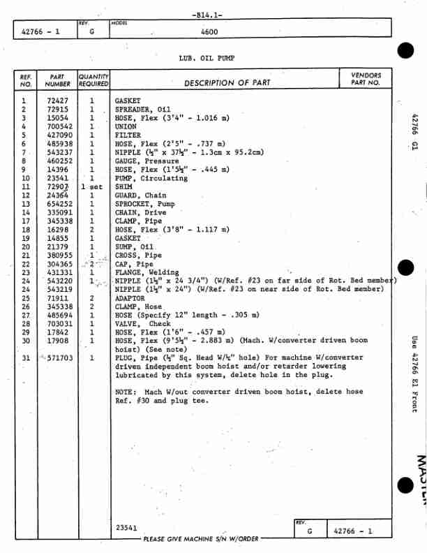 Alternative view of Manitowoc 4600 Crane Parts Manual 46134 2014