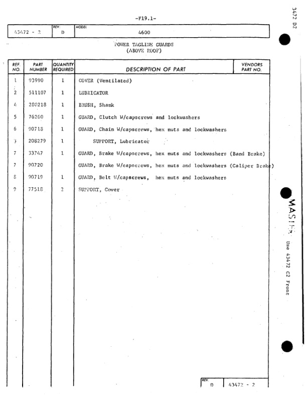 Manitowoc 4600 Crane Parts Manual 46165 2005 3 Manitowoc 4600 Crane Parts Manual 46165 2005-3
