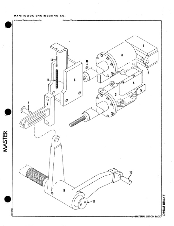 Alternative view of Manitowoc 4600 Crane Parts Manual 46193 2006