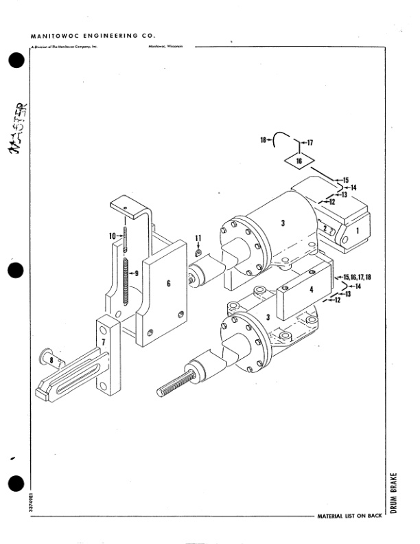 Alternative view of Manitowoc 4600 Crane Parts Manual 46250 2007