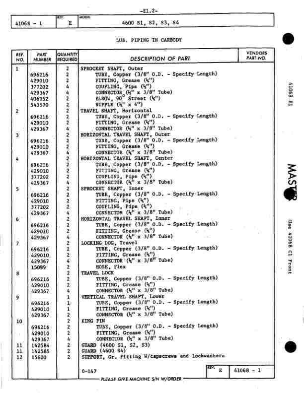 Manitowoc 4600 Crane Parts Manual 46261 2004 3 Manitowoc 4600 Crane Parts Manual 46261 2004-3