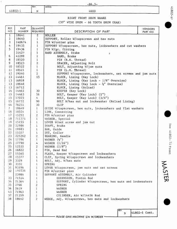 Alternative view of Manitowoc 4600 Crane Parts Manual 46281 2016