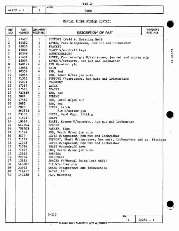 Alternative view of Manitowoc 4600 Crane Parts Manual 46309 2011