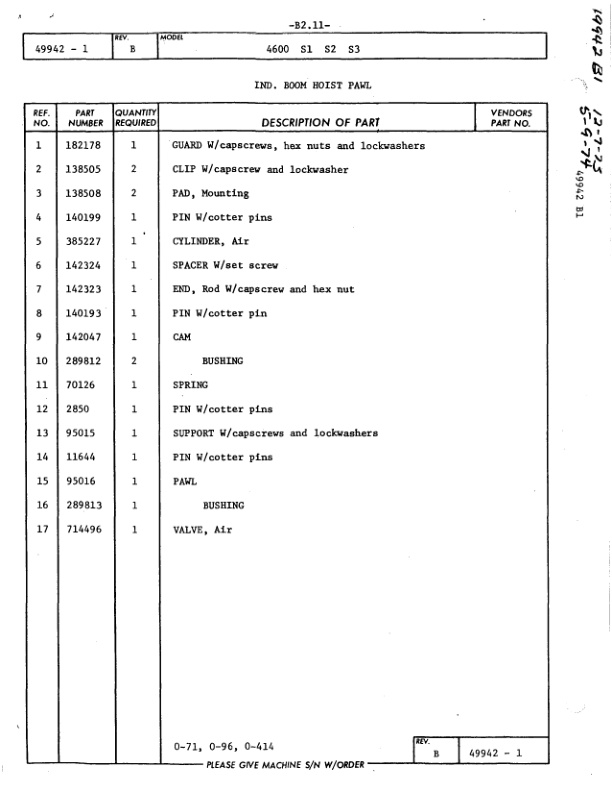 Manitowoc 4600 Crane Parts Manual 46320 2005 2 Manitowoc 4600 Crane Parts Manual 46320 2005-2