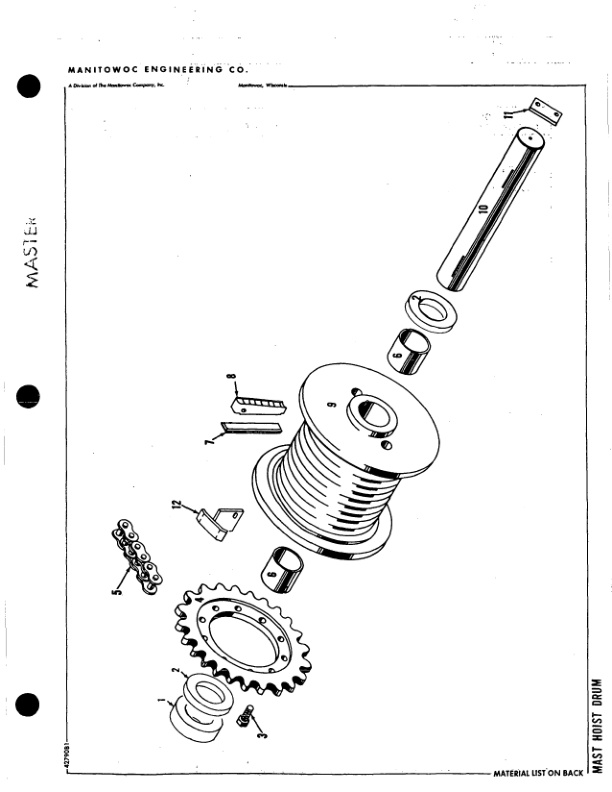 Alternative view of Manitowoc 4600 Crane Parts Manual 46340 2015