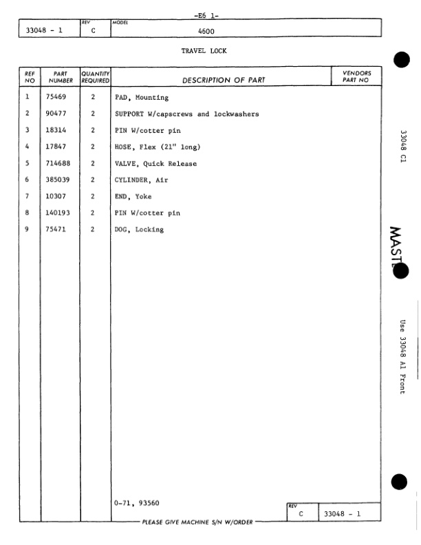 Manitowoc 4600 Crane Parts Manual 46365 2003 3 Manitowoc 4600 Crane Parts Manual 46365 2003-3