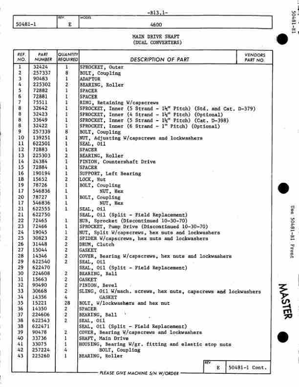 Alternative view of Manitowoc 4600 Crane Parts Manual 46380 2006