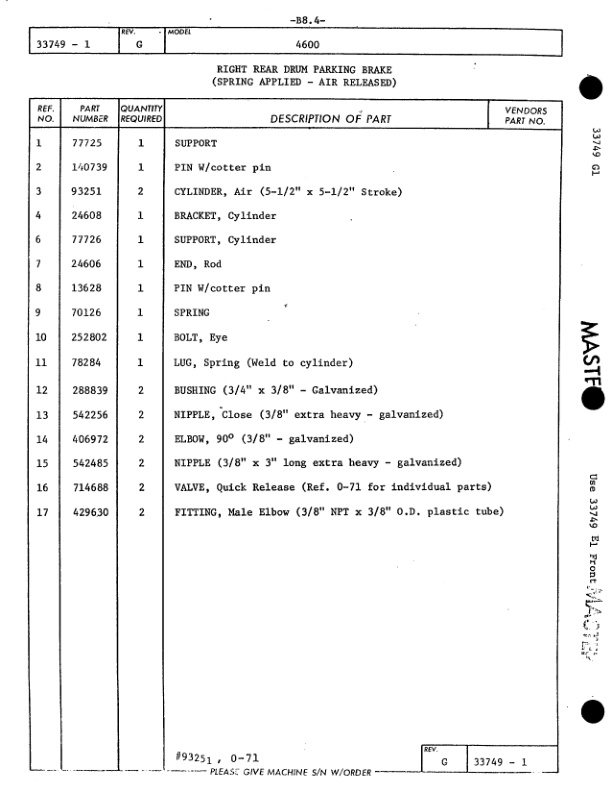 Alternative view of Manitowoc 4600 Crane Parts Manual 46455 2014
