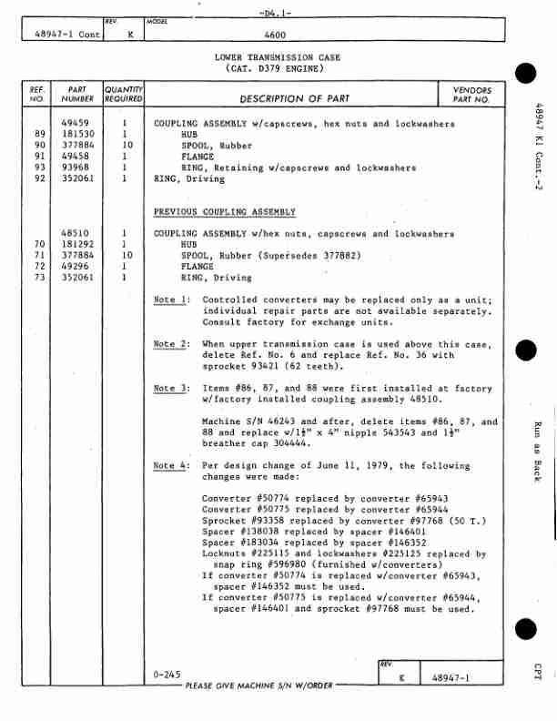 Manitowoc 4600 Crane Parts Manual 46527 2003 3 Manitowoc 4600 Crane Parts Manual 46527 2003-3