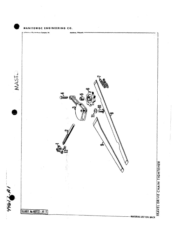 Alternative view of Manitowoc 4600 Crane Parts Manual 46536 2010
