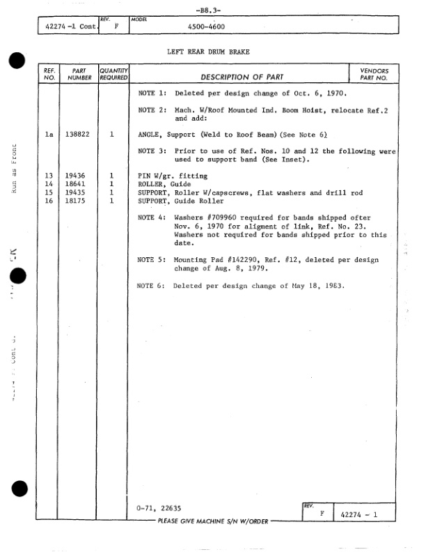 Alternative view of Manitowoc 4600 Crane Parts Manual 46540 2014