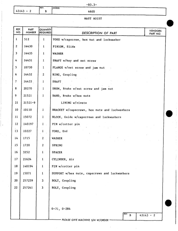 Alternative view of Manitowoc 4600 Crane Parts Manual 46547 2013