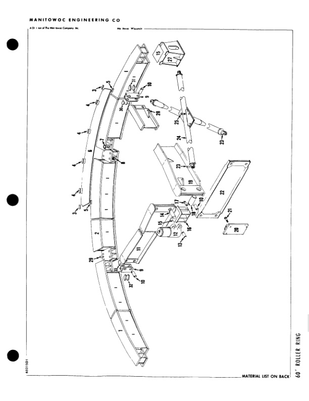 Alternative view of Manitowoc 4600 RINGER S3 Crane Parts Manual 10197 2017