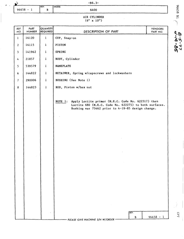 Alternative view of Manitowoc 6400 Crane Parts Manual 64001 2016
