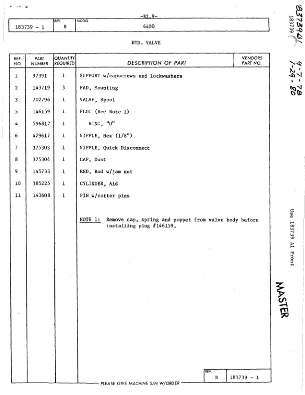 Alternative view of Manitowoc 6400 Crane Parts Manual 64005 2008