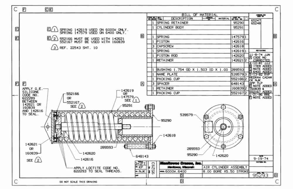 Alternative view of Manitowoc 6400 Crane Parts Manual 64006 2014