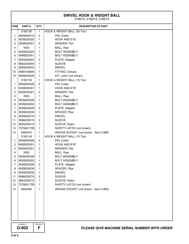 Manitowoc 999 Crane Parts Manual 9991361 1999 3 Manitowoc 999 Crane Parts Manual 9991361 1999 - Image 3