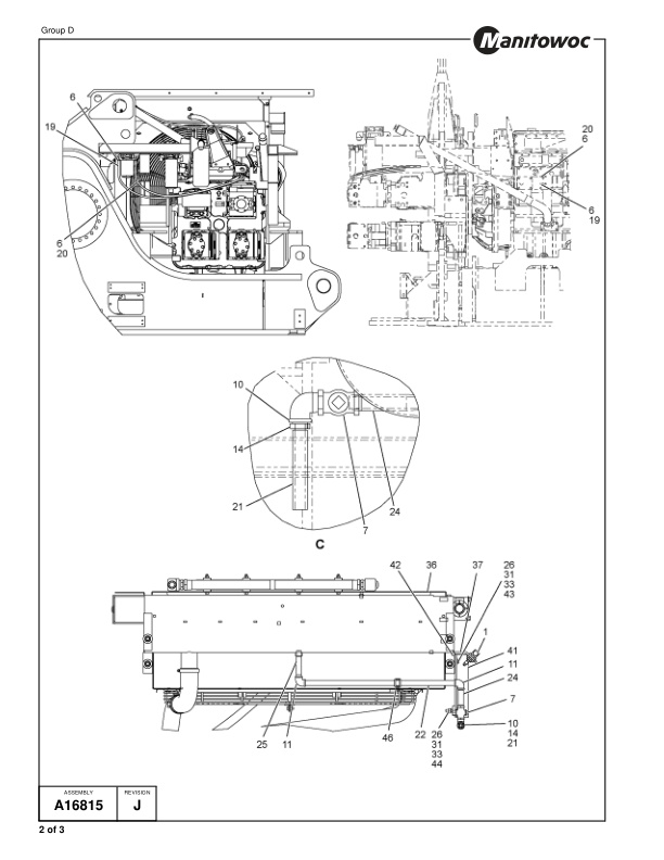 Alternative view of Manitowoc 999 Crane Parts Manual 9991365 1999