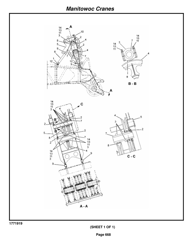 Manitowoc 999 Crane Parts Manual 9991374 2018 3 Manitowoc 999 Crane Parts Manual 9991374 2018-3