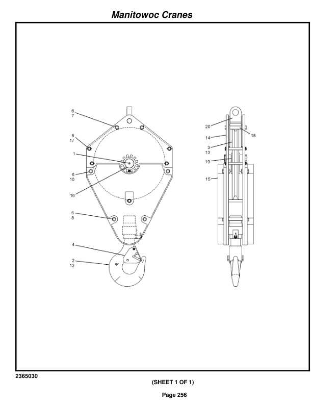 Manitowoc 999 LUFF JIB Crane Parts Manual 9995092 2015 3 Manitowoc 999 LUFF JIB Crane Parts Manual 9995092 2015-3