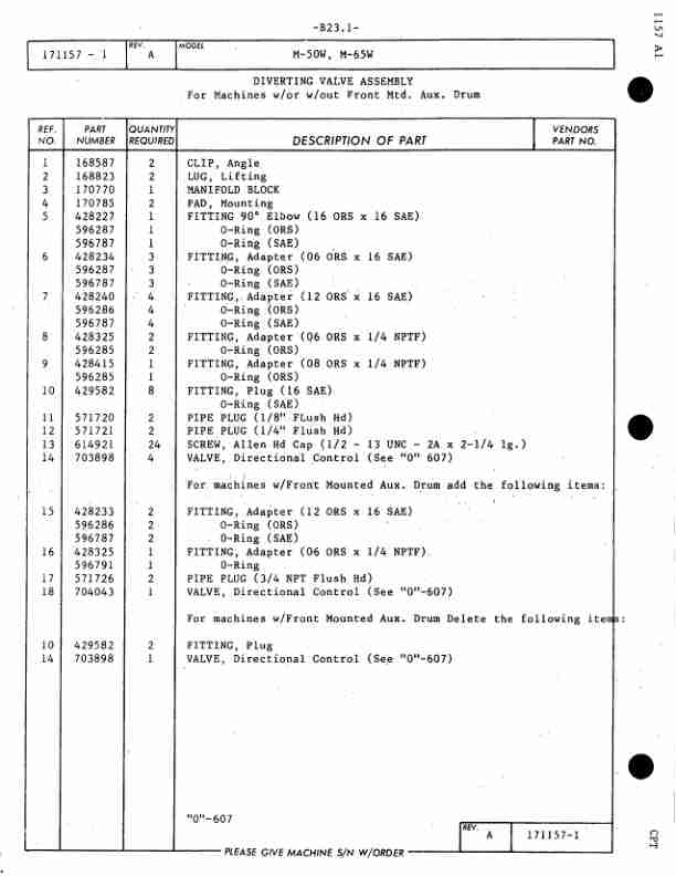 Alternative view of Manitowoc M-50W Crane Parts Manual 510677 2012