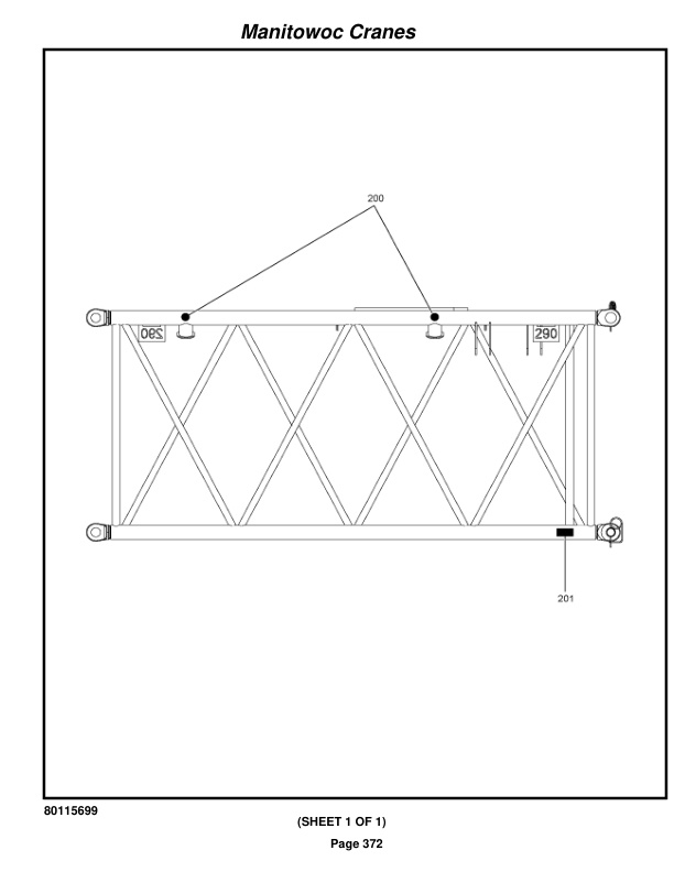 Manitowoc MLC100-1 Crane Parts Manual 91001042 2021-3